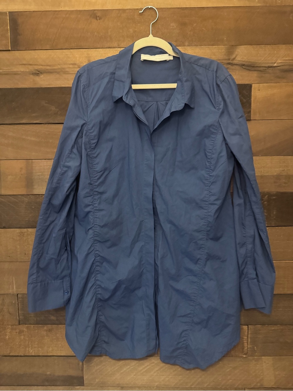 Donna Karan Blue Long-Sleeve Tunic